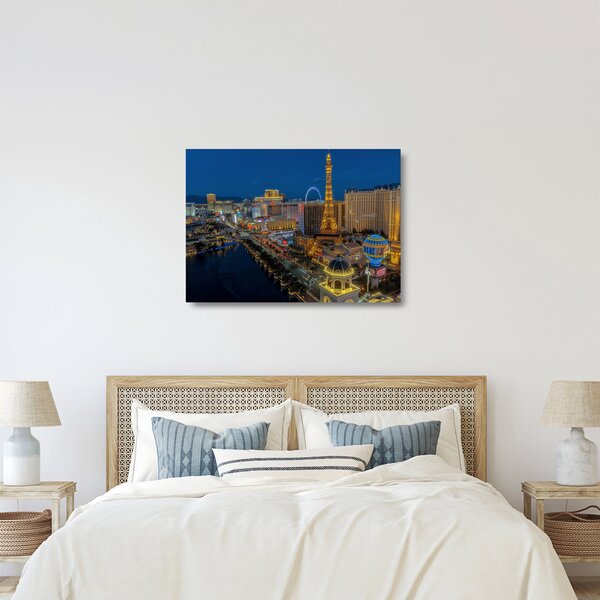 Staklena slika noćni Las Vegas (70x50 cm)