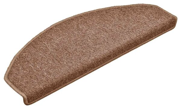 Prostirke za stepenice 15 kom 65x24x4 cm Smeđe poluokrugle velike - Smeđa 65 x 24 x 4 cm 15 Smeđa