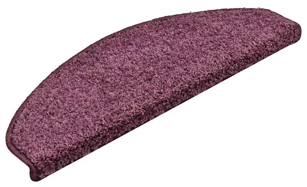 Prostirke za stepenice 15 kom 65x21x4 cm tamnoljubičaste poluokrugle velike - tamnoljubičasta 65 x 21 x 4 cm 15 tamnoljubičasta