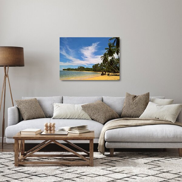 Staklena slika plaže (70x50 cm)