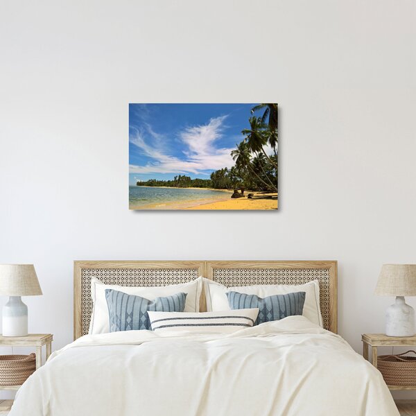 Staklena slika plaže (70x50 cm)
