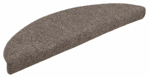 Prostirke za stepenice samoljepljive 15 kom 56x17x3 cm bež poluokrugle - Bež 56 x 17 x 3 cm 15 Bež