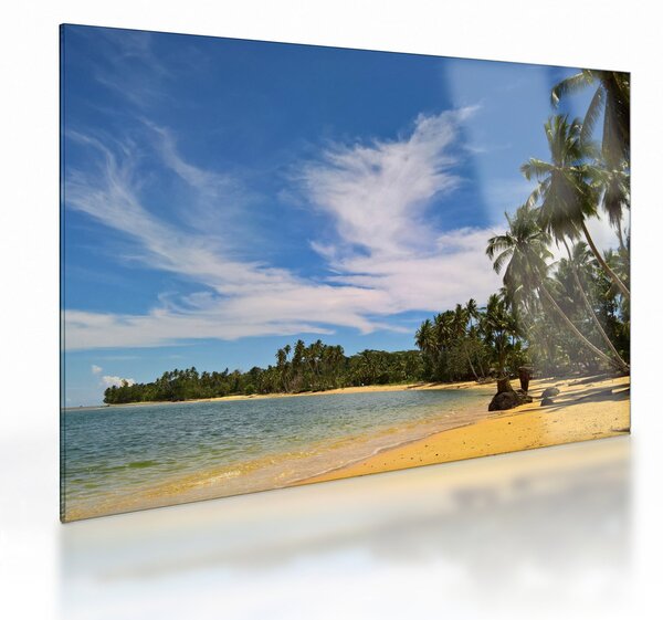 Staklena slika plaže (70x50 cm)