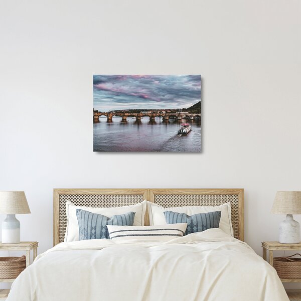 Staklena slika Karlova mosta (70x50 cm)