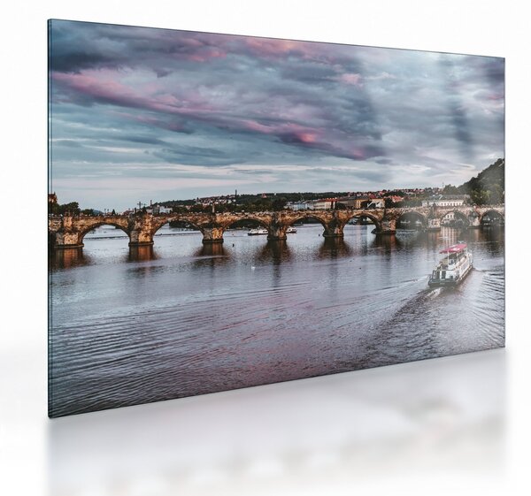 Staklena slika Karlova mosta (70x50 cm)