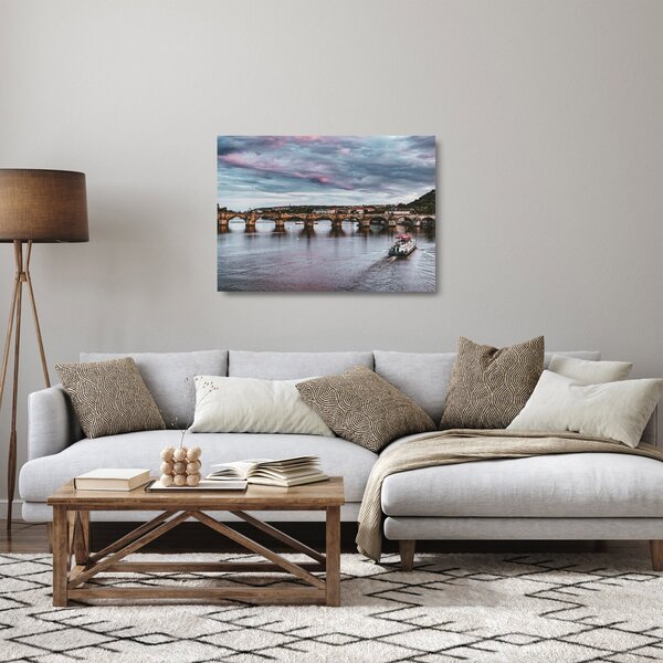 Staklena slika Karlova mosta (70x50 cm)