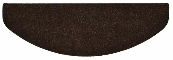 Prostirke za stepenice samoljepljive 15 kom 65x21x4 cm smeđe poluokrugle velike - Smeđa 65 x 21 x 4 cm 15 Smeđa