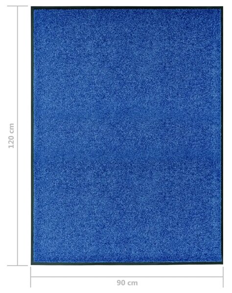 Otirač perivi plavi 90 x 120 cm - Plava 90 x 120 cm 1 Plava