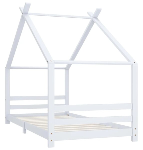 Okvir za dječji krevet od masivne borovine bijeli 90 x 200 cm - Bijela 90 x 200 cm Bijela 90 x 200 cm