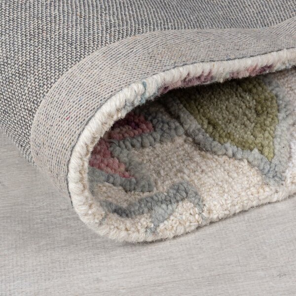 Krem ručno rađen vunen tepih 120x170 cm Tania Floral – Flair Rugs