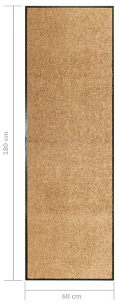 Otirač perivi krem 60 x 180 cm - Krema 60 x 180 cm 1 Krema