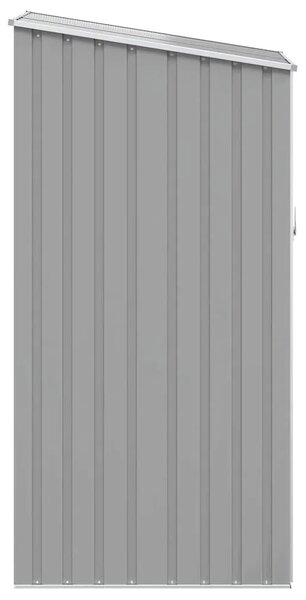 Vrtna kućica - Vrtno spremište sivo 87 x 98 x 159 cm od pocinčanog čelika - Siva 1 Siva
