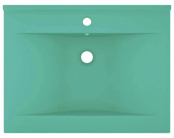 Luksuzni Lavabo - Umivaonik mat svjetlozeleni 60 x 46 cm keramički - mat svjetlozelena Mat svjetlozelena