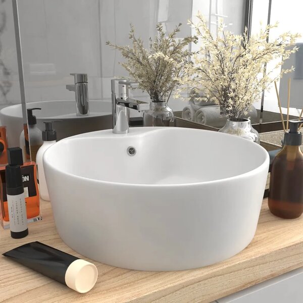 Luksuzni Lavabo - Umivaonik mat bijeli 36 x 13 cm keramički - mat bijela Mat bijela