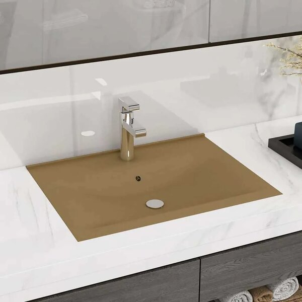 Luksuzni Lavabo - Umivaonik mat krem 60 x 46 cm keramički - mat krem Mat krem