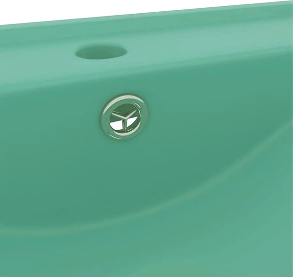 Luksuzni Lavabo - Umivaonik mat svjetlozeleni 60 x 46 cm keramički - mat svjetlozelena Mat svjetlozelena