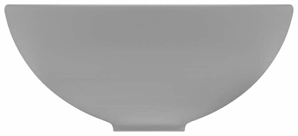 Luksuzni okrugli Lavabo - Umivaonik mat svjetlosivi 32 5x14 cm keramički - mat svjetlosiva Mat svjetlosiva
