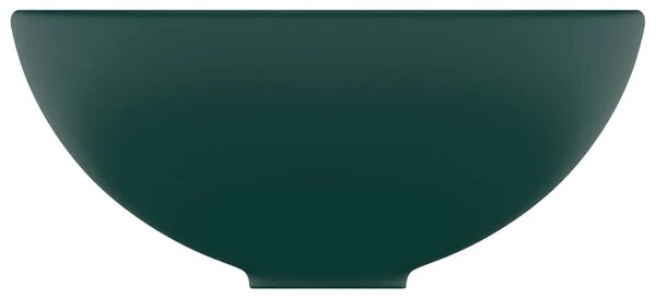Luksuzni okrugli Lavabo - Umivaonik mat tamnozeleni 32 5x14 cm keramički - mat tamnozelena Mat tamnozelena