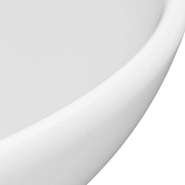 Luksuzni okrugli Lavabo - Umivaonik mat bijeli 32 5 x 14 cm keramički - mat bijela Mat bijela