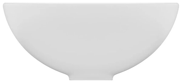 Luksuzni okrugli Lavabo - Umivaonik mat bijeli 32 5 x 14 cm keramički - mat bijela Mat bijela