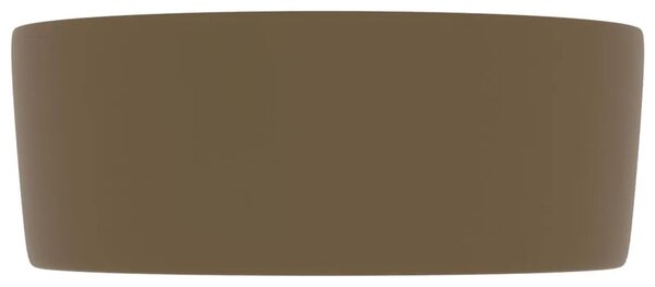Luksuzni okrugli Lavabo - Umivaonik mat krem 40 x 15 cm keramički - mat krem Mat krem