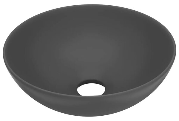 Kupaonski Lavabo - Umivaonik od keramike tamnosivi okrugli - Tamno siva Tamno siva