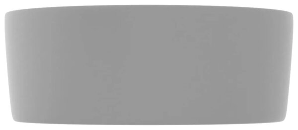 Luksuzni okrugli Lavabo - Umivaonik mat svjetlosivi 40 x 15 cm keramički - mat svjetlosiva Mat svjetlosiva