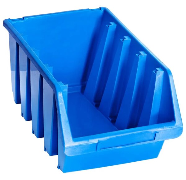 Složive kutije za pohranu 14 kom plave plastične - 204 x 340 x 155 mm 14 1 204 x 340 x 155 mm
