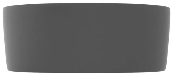 Luksuzni okrugli Lavabo - Umivaonik mat tamnosivi 40 x 15 cm keramički - mat tamnosiva Mat tamnosiva