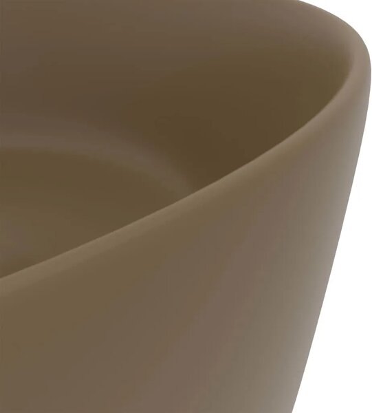 Luksuzni okrugli Lavabo - Umivaonik mat krem 40 x 15 cm keramički - mat krem Mat krem