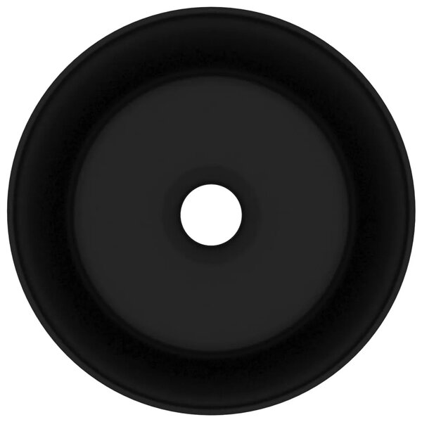 Luksuzni okrugli Lavabo - Umivaonik mat crni 40 x 15 cm keramički - Mat crna Mat crna