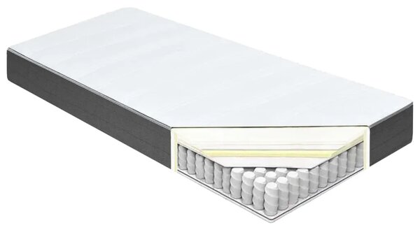 Krevet od tkanine s oprugama tamnosivi 120 x 200 cm - 120 x 200 cm 35.5 cm 35.5 cm 120 x 200 cm