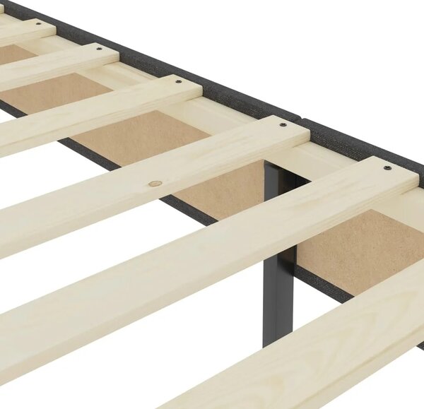 Krevet od tkanine s oprugama tamnosivi 120 x 200 cm - 120 x 200 cm 35.5 cm 35.5 cm 120 x 200 cm