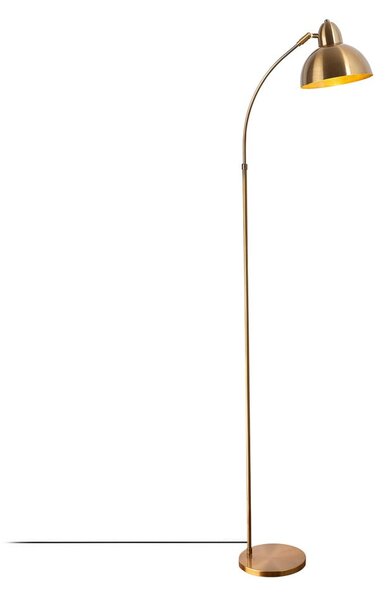 Mjedena stojeća svjetiljka s metalnim sjenilom (visina 162 cm) Marzeo – Opviq lights