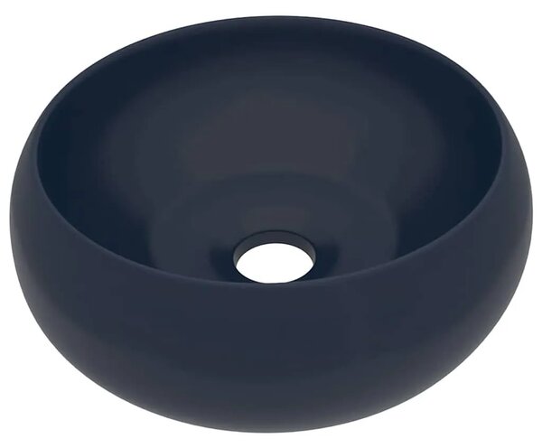 Luksuzni okrugli Lavabo - Umivaonik mat tamnoplavi 40 x 15 cm keramički - mat tamnoplava Mat tamnoplava