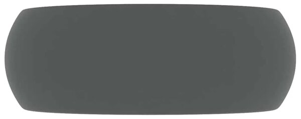 Luksuzni okrugli Lavabo - Umivaonik mat tamnosivi 40 x 15 cm keramički - mat tamnosiva Mat tamnosiva