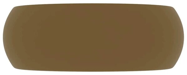 Luksuzni okrugli Lavabo - Umivaonik mat krem 40 x 15 cm keramički - mat krem Mat krem