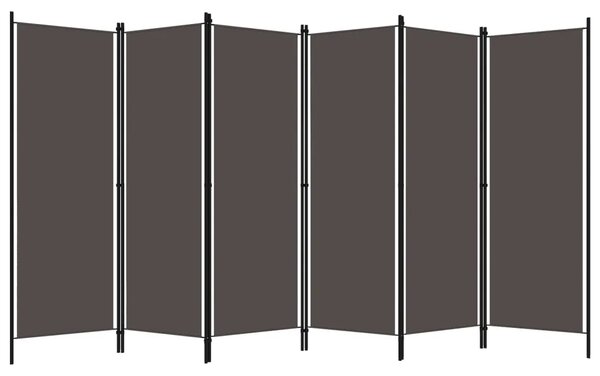 Paravan - Sobna pregrada sa 6 panela antracit 300 x 180 cm - Antracit 6 1 Antracit