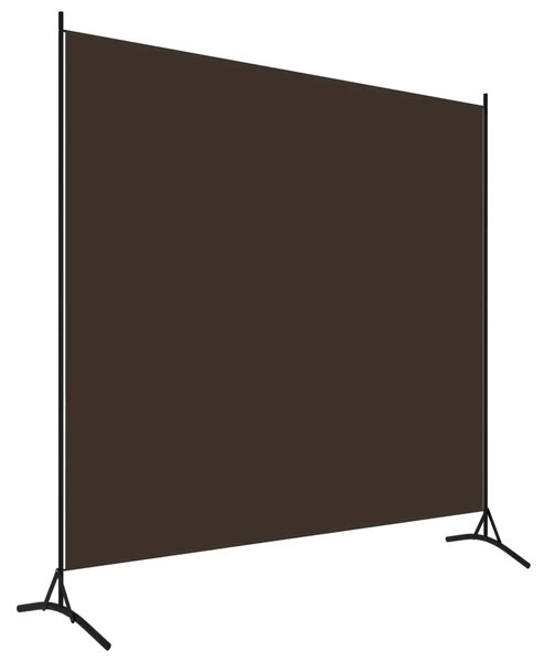 Paravan - Sobna pregrada smeđa 175 x 180 cm od tkanine - Smeđa 175 x 180 cm 1 1