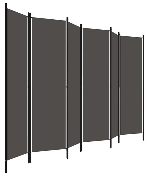 Paravan - Sobna pregrada sa 6 panela antracit 300 x 180 cm - Antracit 6 1 Antracit