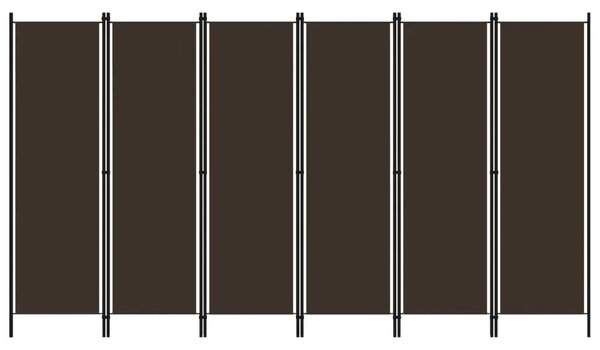 Paravan - Sobna pregrada sa 6 panela smeđa 300 x 180 cm - Smeđa 6 1 Smeđa
