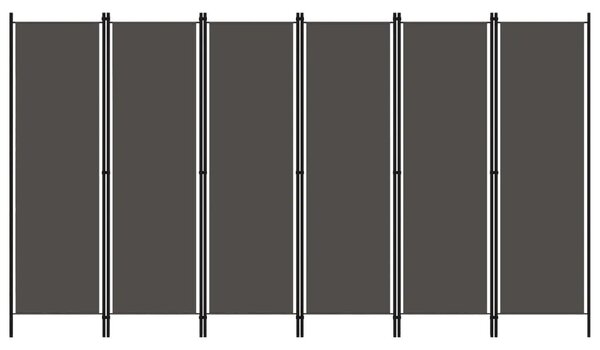 Paravan - Sobna pregrada sa 6 panela antracit 300 x 180 cm - Antracit 6 1 Antracit