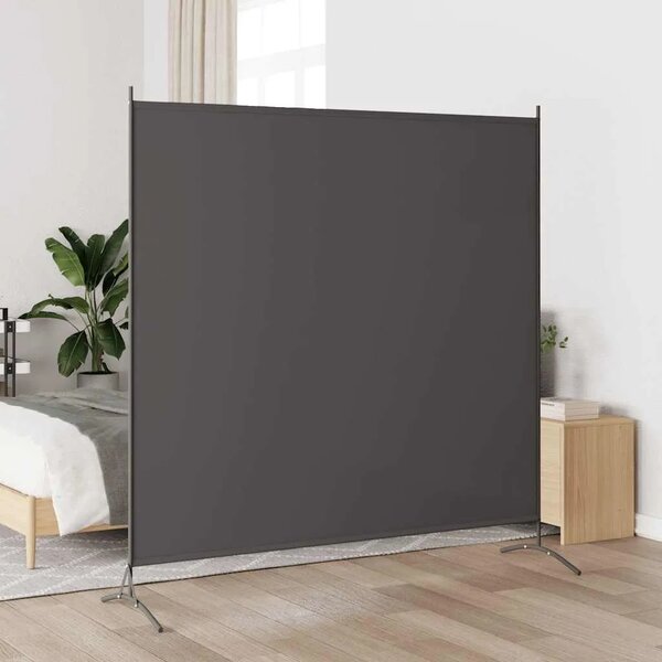 Paravan - Sobna pregrada antracit 175 x 180 cm od tkanine - Antracit 175 x 180 cm 1 1