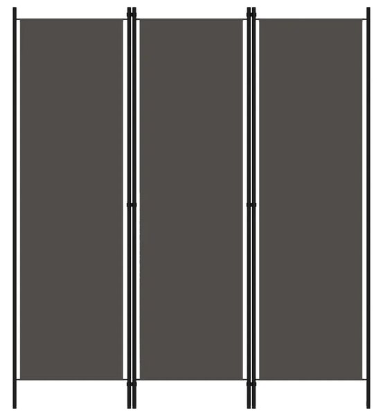 Paravan - Sobna pregrada s 3 panela antracit 150 x 180 cm - Antracit 3 1 Antracit