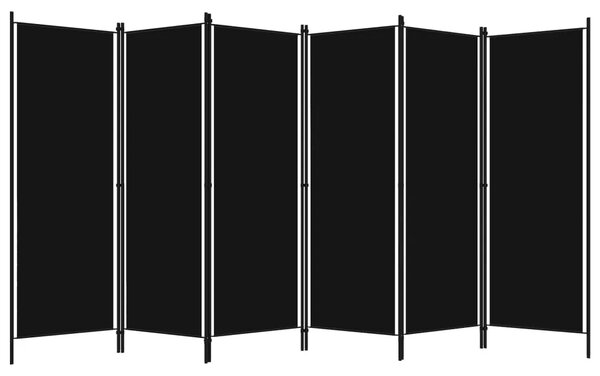 Paravan - Sobna pregrada sa 6 panela crna 300 x 180 cm - Crna 6 1 Crna