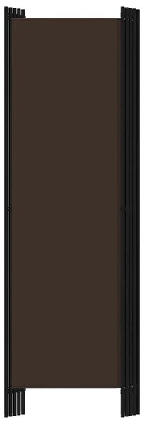 Paravan - Sobna pregrada s 5 panela smeđa 250 x 180 cm - Smeđa 5 1 Smeđa