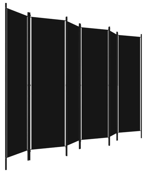 Paravan - Sobna pregrada sa 6 panela crna 300 x 180 cm - Crna 6 1 Crna