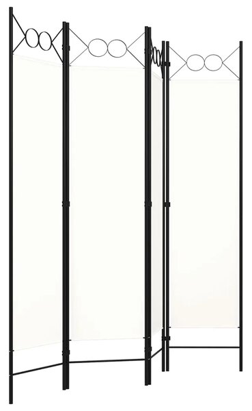 Paravan - Sobna pregrada s 4 panela bijela 160 x 180 cm - Bijela 4 1 Bijela
