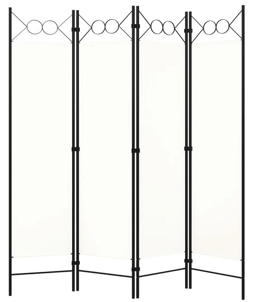 Paravan - Sobna pregrada s 4 panela bijela 160 x 180 cm - Bijela 4 1 Bijela