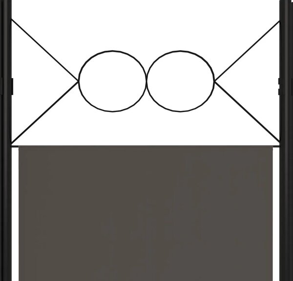 Paravan - Sobna pregrada s 5 panela antracit 200 x 180 cm - Antracit 5 1 Antracit